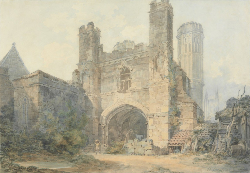 Saint Augustine’s Gate, Canterbury (ca. 1793) reproduction of painting by Joseph Mallord William Turner. ALL GICLEE PRINTS