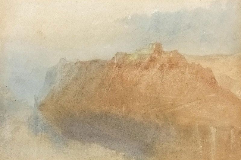 Joseph Mallord William Turner reprodukcija The Fortress Of Ehrenbreitstein From Across The Rhine, VISOS REPRODUKCIJOS , pavei...