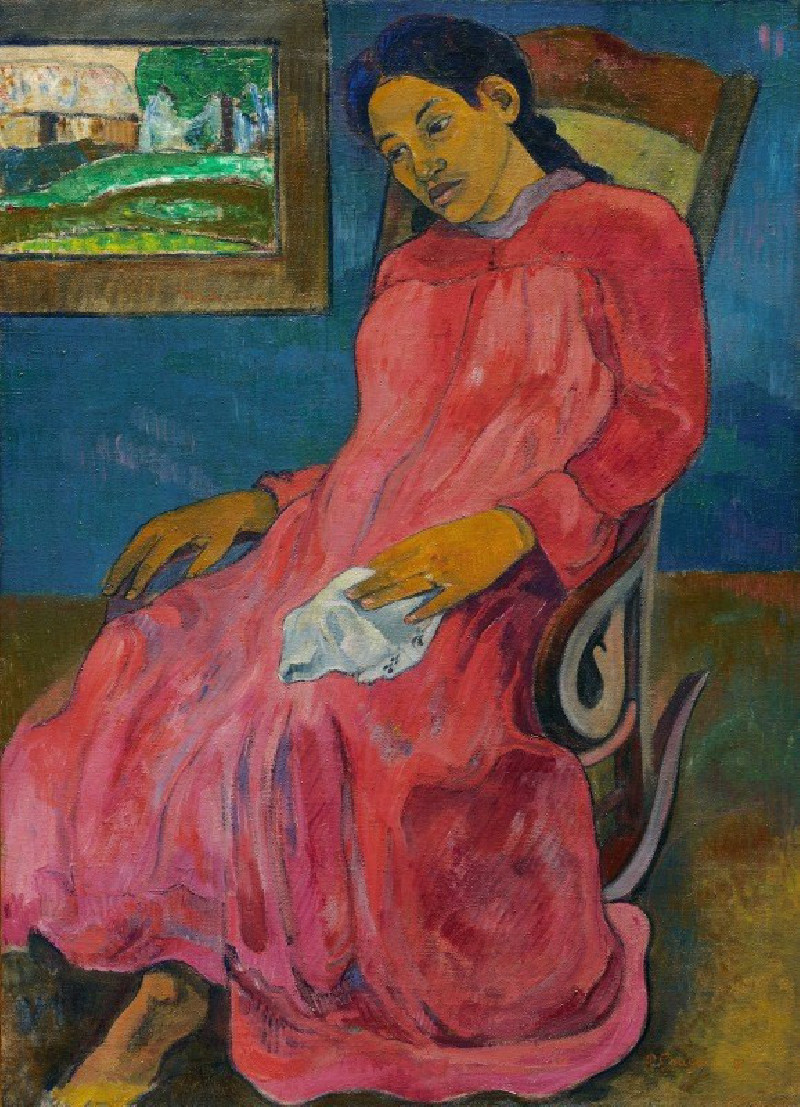 Paul Gauguin reprodukcija Faaturuma (Melancholic), VISOS REPRODUKCIJOS , paveikslai, reprodukcijos internetu