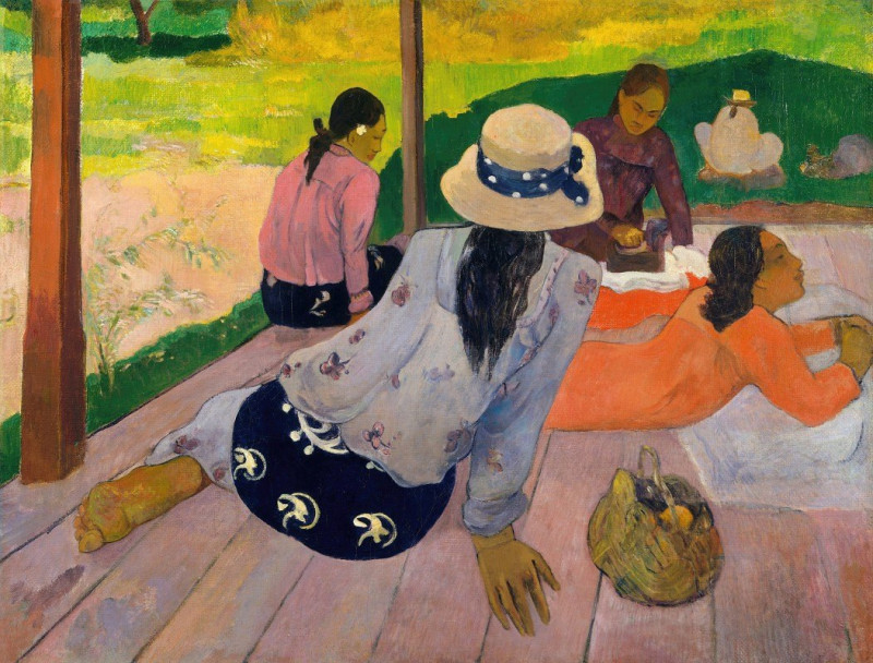 The Siesta (ca. 1892–94) reproduction of painting by Paul Gauguin. ALL GICLEE PRINTS