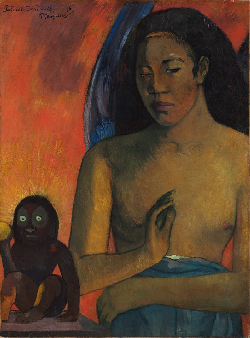 Poèmes barbares (1896) reproduction of painting by Paul Gauguin. ALL GICLEE PRINTS