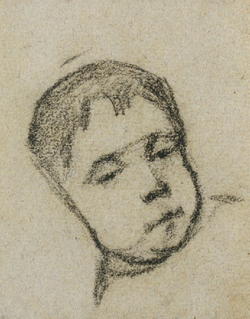 Emil Gauguin as a Child, Head on a Pillow (c. 1875-1876) reproduction of painting by Paul Gauguin. ALL GICLEE PRINTS