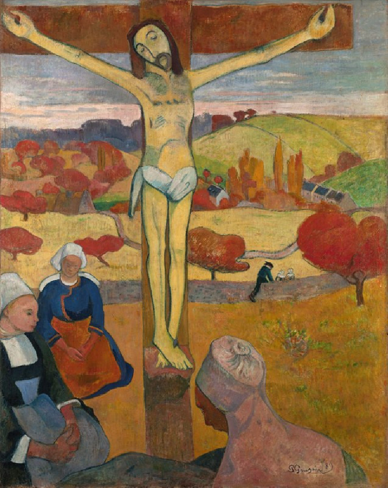 The Yellow Christ (1889) reproduction of painting by Paul Gauguin. ALL GICLEE PRINTS