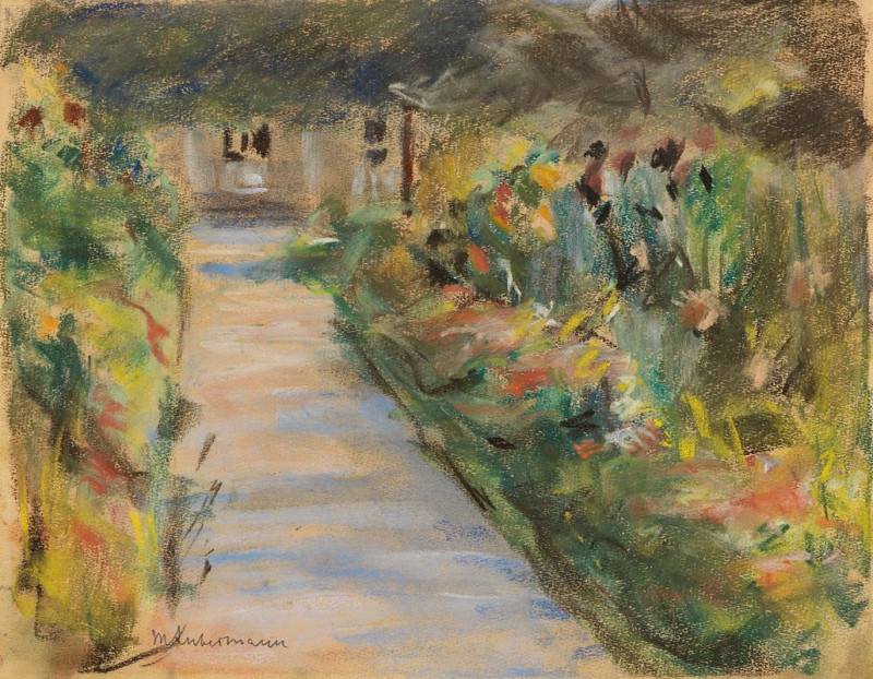 Der Nutzgarten in Wannsee nach Südosten (1924) reproduction of painting by Max Liebermann. ALL GICLEE PRINTS