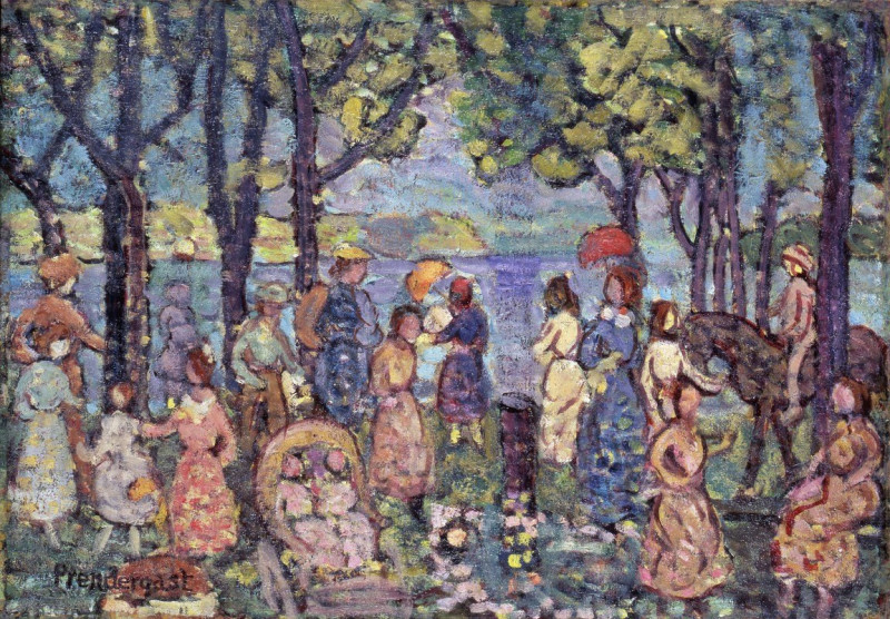 Summer, New England (1912) reproduction of painting by Maurice Prendergast. ALL GICLEE PRINTS