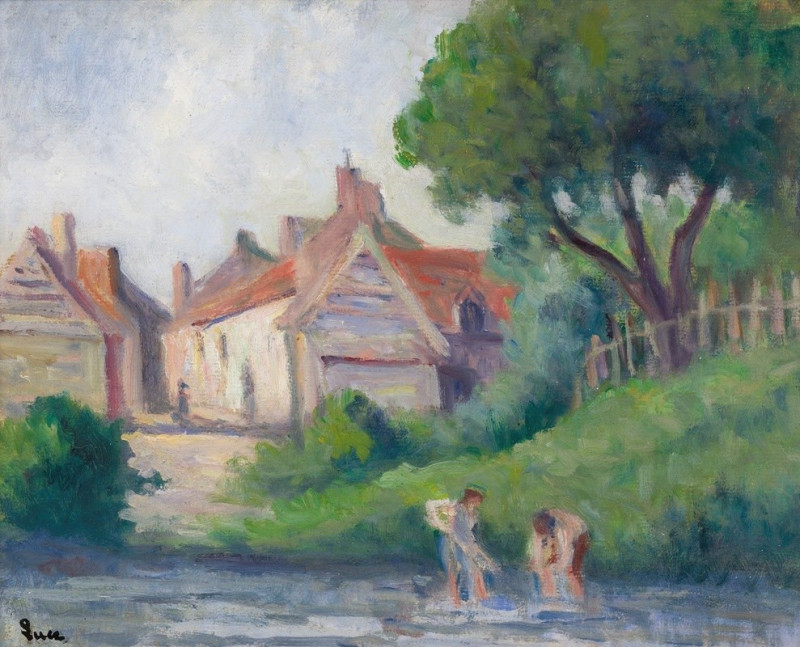 Pecquigny reproduction of painting by Maximilien Luce. ALL GICLEE PRINTS