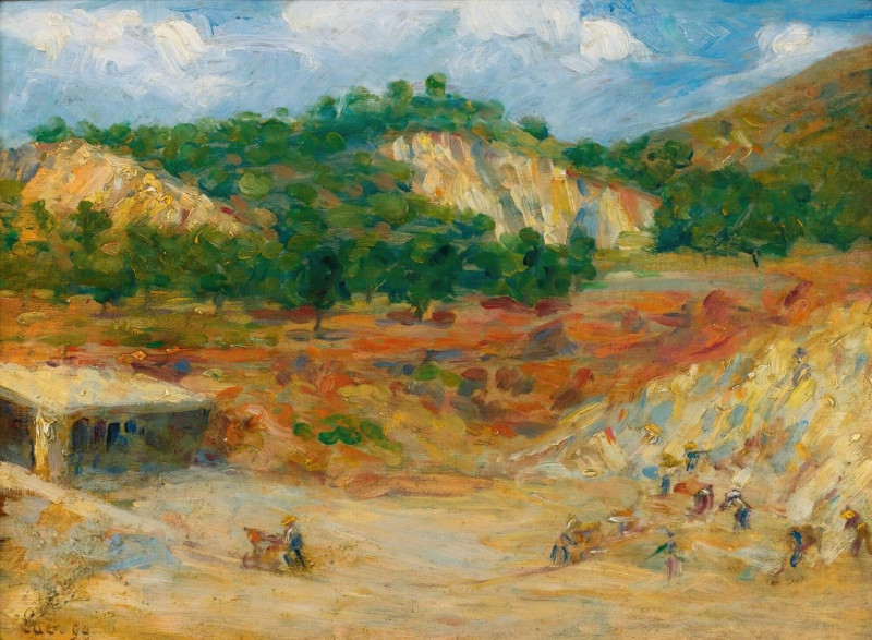 La Carrière (1899) reproduction of painting by Maximilien Luce. ALL GICLEE PRINTS