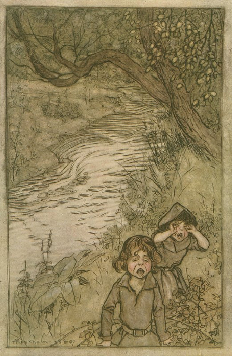 Arthur Rackham reprodukcija Wandering about and ‘boo-hoo’-ing. (1911), VISOS REPRODUKCIJOS , paveikslai, reprodukcijos internetu