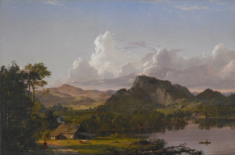 Home by the Lake (1852) reproduction of painting by Frederic Edwin Church. ALL GICLEE PRINTS