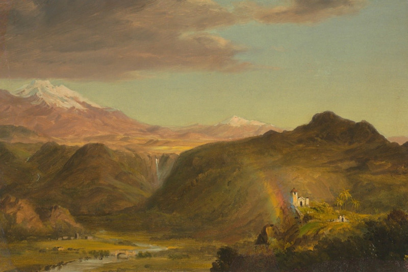 Frederic Edwin Church reprodukcija South American Landscape (1854), VISOS REPRODUKCIJOS , paveikslai, reprodukcijos internetu