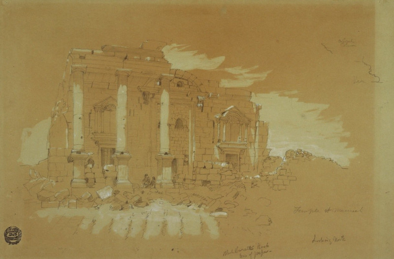 Frederic Edwin Church reprodukcija Temple at Mismiyeh, Syria (1868), VISOS REPRODUKCIJOS , paveikslai, reprodukcijos internetu