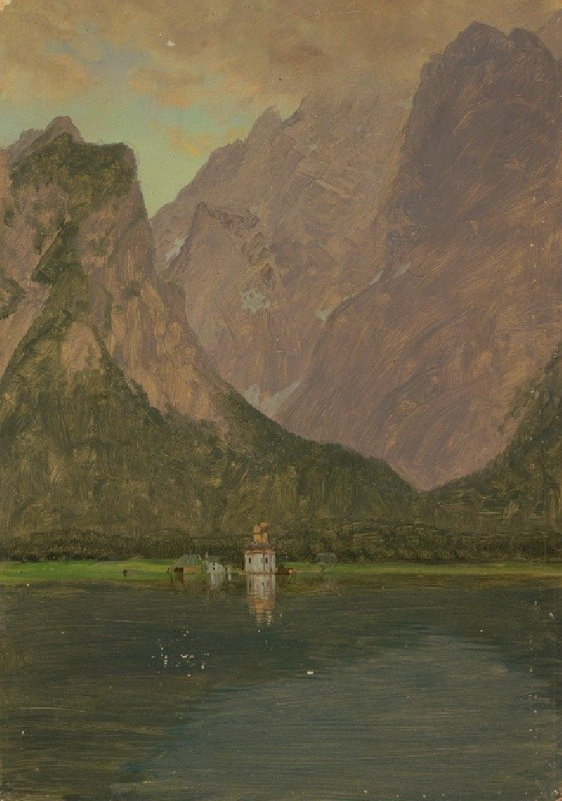 Koenigsee, near Berchtesgaden, Bavaria (1868) reproduction of painting by Frederic Edwin Church. ALL GICLEE PRINTS