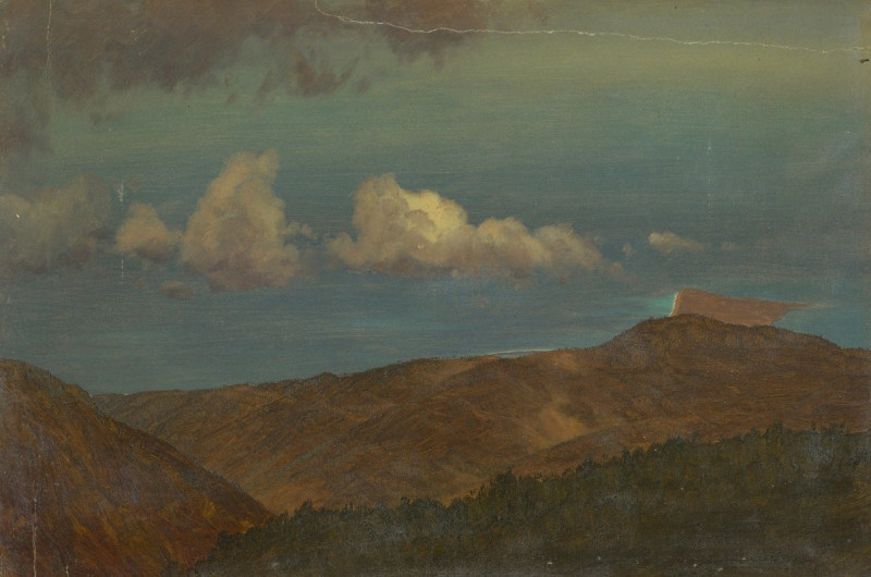 Hilly Landscape (1865) reproduction of painting by Frederic Edwin Church. ALL GICLEE PRINTS