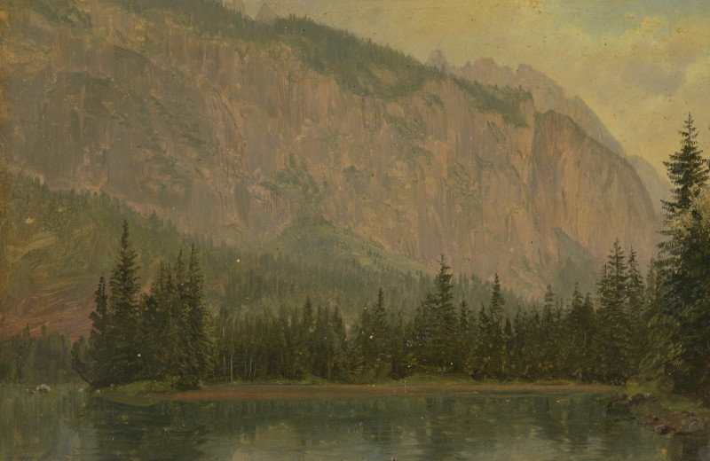 The Hintersee, near Berchtesgaden, Bavaria (1868) reproduction of painting by Frederic Edwin Church. ALL GICLEE PRINTS