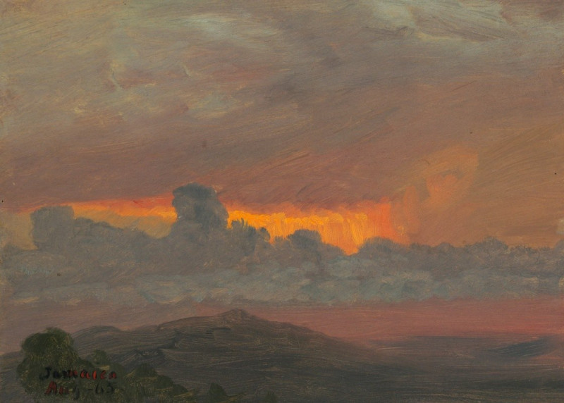 Sunset II (1865) reproduction of painting by Frederic Edwin Church. ALL GICLEE PRINTS