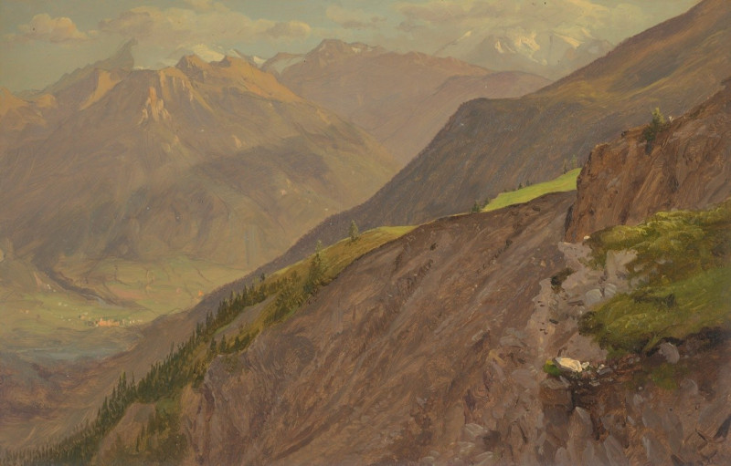 The Goell and Watzmann, near Berchtesgeden (1868) reproduction of painting by Frederic Edwin Church. ALL GICLEE PRINTS