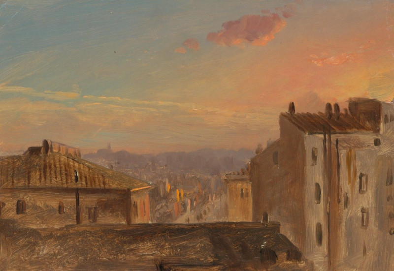 Frederic Edwin Church reprodukcija View of Rome (1868–69), VISOS REPRODUKCIJOS , paveikslai, reprodukcijos internetu