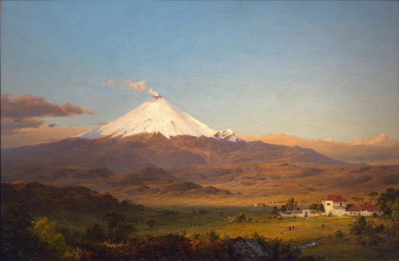 Cotopaxi (1855) reproduction of painting by Frederic Edwin Church. ALL GICLEE PRINTS