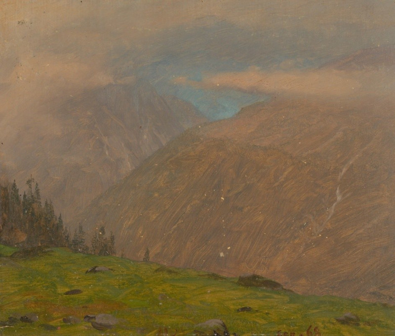 Frederic Edwin Church reprodukcija Italian Alps (1868), VISOS REPRODUKCIJOS , paveikslai, reprodukcijos internetu