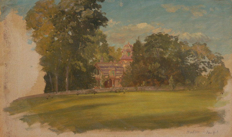 House in Hudson, New York (ca. 1885) reproduction of painting by Frederic Edwin Church. ALL GICLEE PRINTS