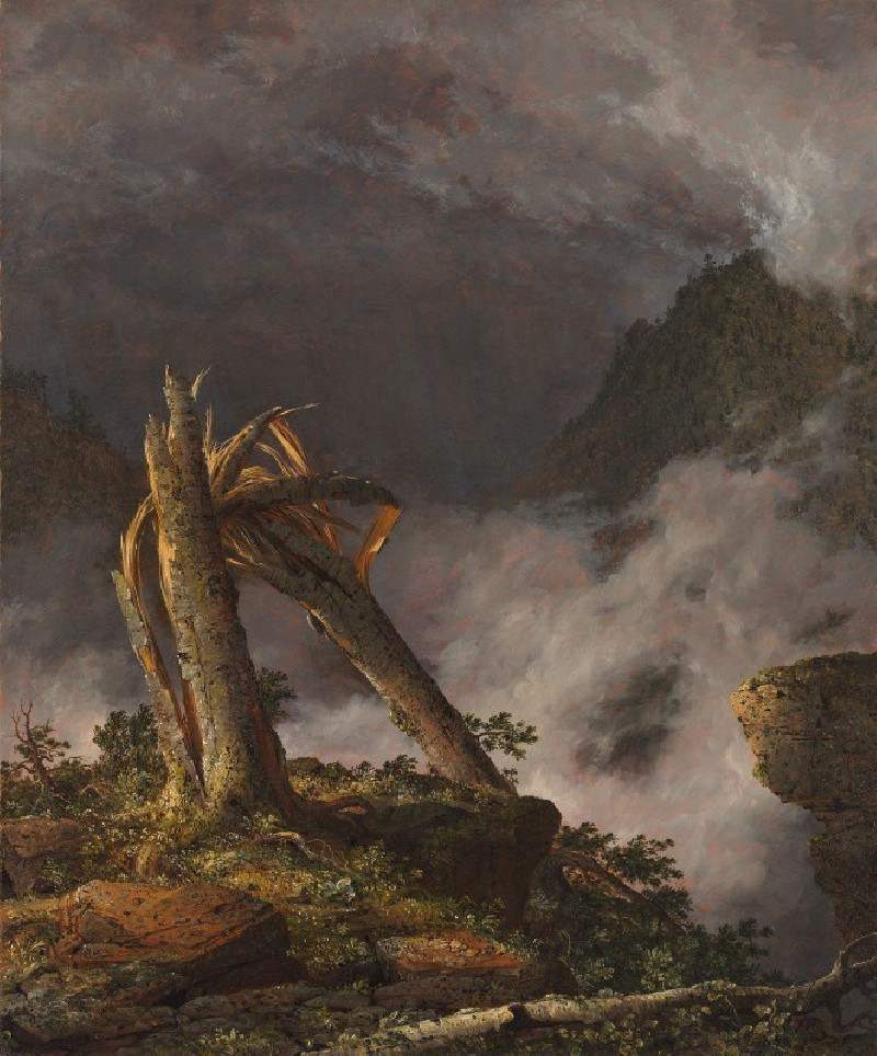 Frederic Edwin Church reprodukcija Storm in the Mountains (1847), VISOS REPRODUKCIJOS , paveikslai, reprodukcijos internetu