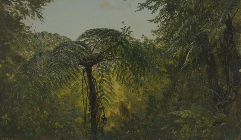 Tropical Landscape (June or July 1865) reproduction of painting by Frederic Edwin Church. ALL GICLEE PRINTS