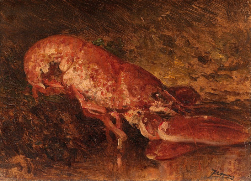 Nature Morte Au Homard reproduction of painting by Félix Ziem. ALL GICLEE PRINTS