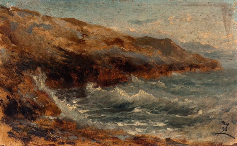 La vague (1850-1860) reproduction of painting by Félix Ziem. ALL GICLEE PRINTS