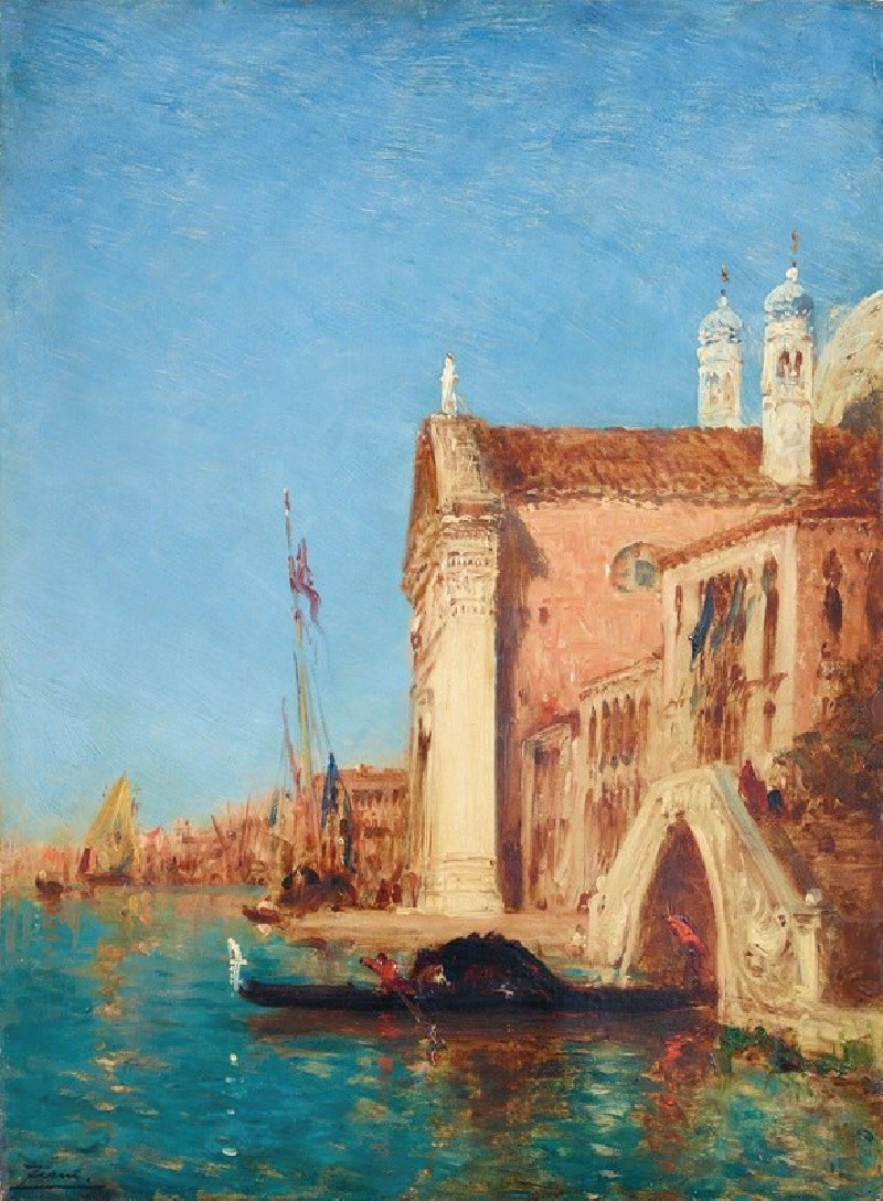 Chiesa Dei Gesuati, Venice reproduction of painting by Félix Ziem. ALL GICLEE PRINTS