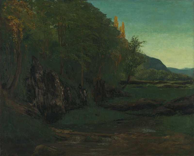 Landscape From Jura (1868) reproduction of painting by Gustave Courbet. ALL GICLEE PRINTS