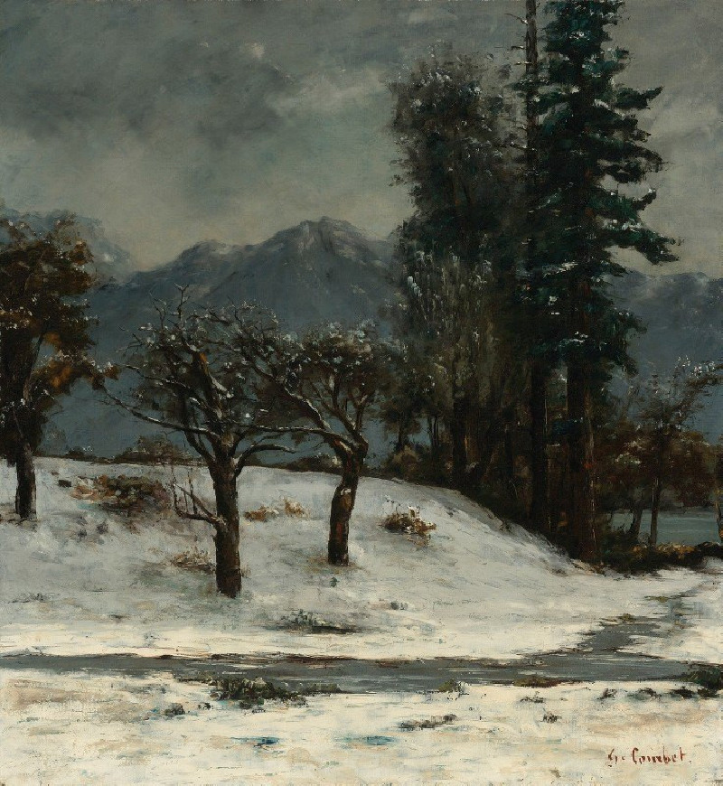 Neige reproduction of painting by Gustave Courbet. ALL GICLEE PRINTS