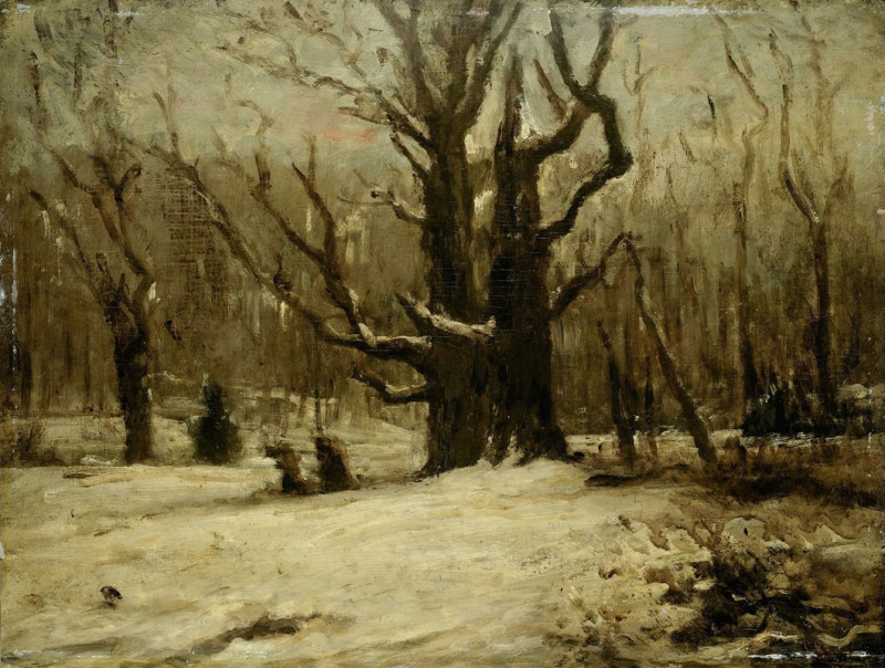 Winter Landscape (1850 - 1877) reproduction of painting by Gustave Courbet. ALL GICLEE PRINTS