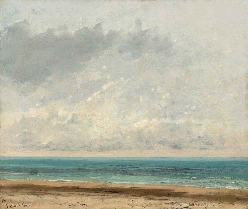 Calm Sea (1866) reproduction of painting by Gustave Courbet. ALL GICLEE PRINTS