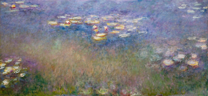 Water Lilies (c.1915–26) reproduction of painting by Oscar-Claude Monet. ALL GICLEE PRINTS