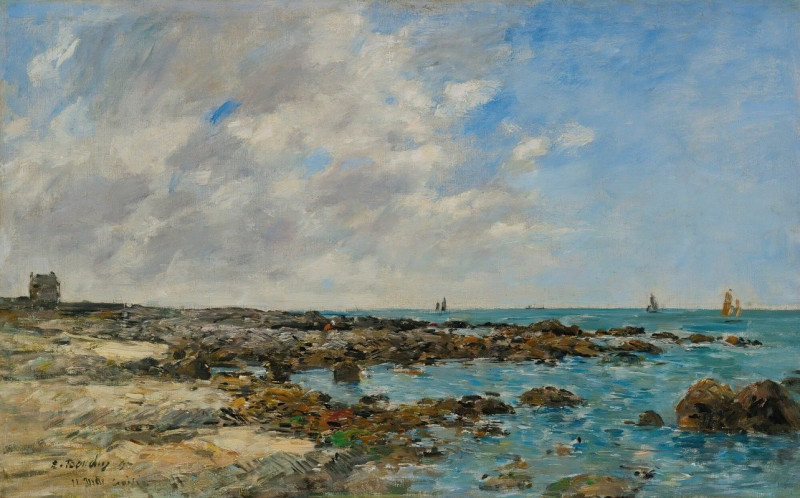 Le Croisic. Bord De Mer (1897) reproduction of painting by Eugène Boudin. ALL GICLEE PRINTS