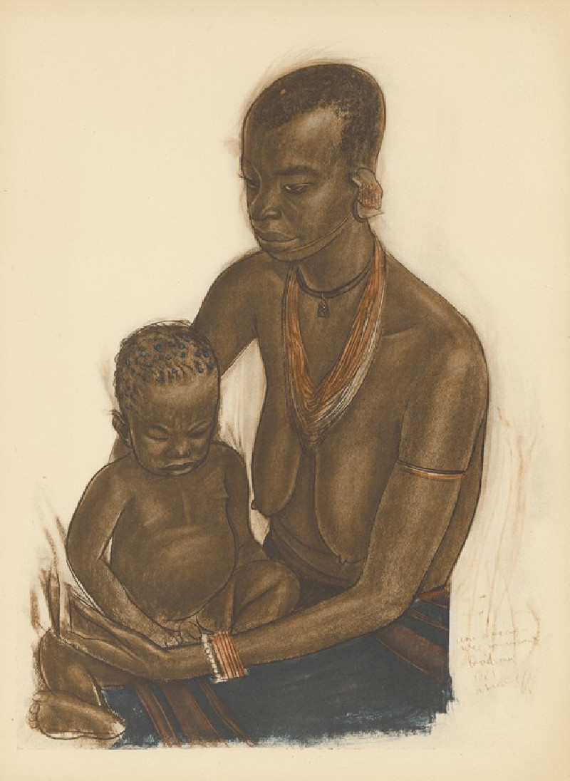 Dessins et peintures d’Afrique pl 44 (1927) reproduction of painting by Alexandre Jacovleff. ALL GICLEE PRINTS