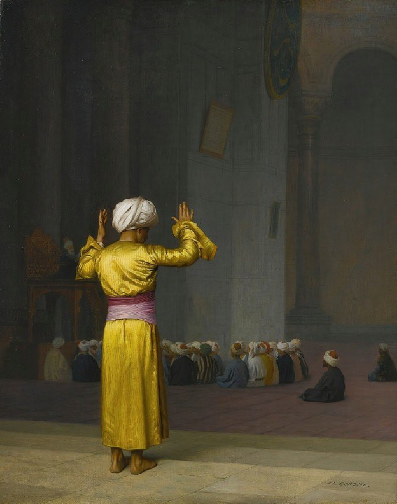 Prière Dans La Mosquée reproduction of painting by Jean-Léon Gérôme. ALL GICLEE PRINTS