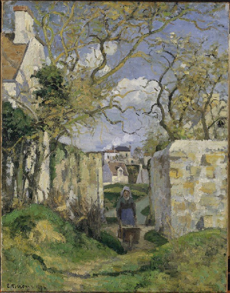 Camille Pissarro reprodukcija Landscape from Pontoise (1874), VISOS REPRODUKCIJOS , paveikslai, reprodukcijos internetu