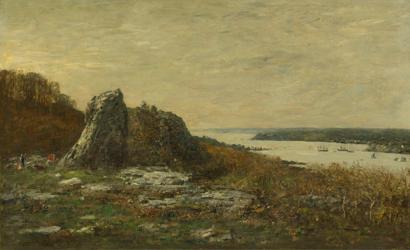 Eugène Boudin reprodukcija Environs De Brest. Embouchure De L’élorn (1873), VISOS REPRODUKCIJOS , paveikslai, reprodukcijos i...