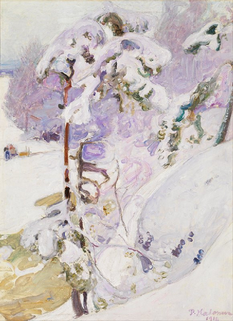 Early spring (1911) reproduction of painting by Pekka Halonen. ALL GICLEE PRINTS