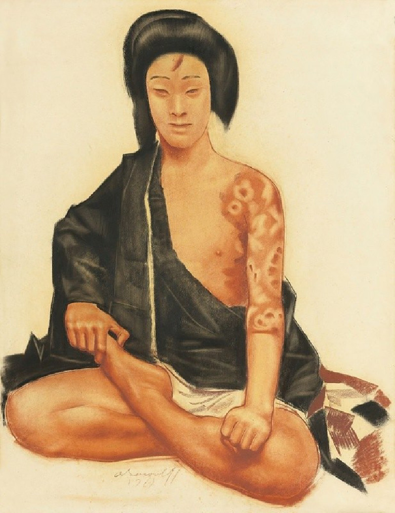 Benten Kozo Kikunosuke (1929) reproduction of painting by Alexandre Jacovleff. ALL GICLEE PRINTS