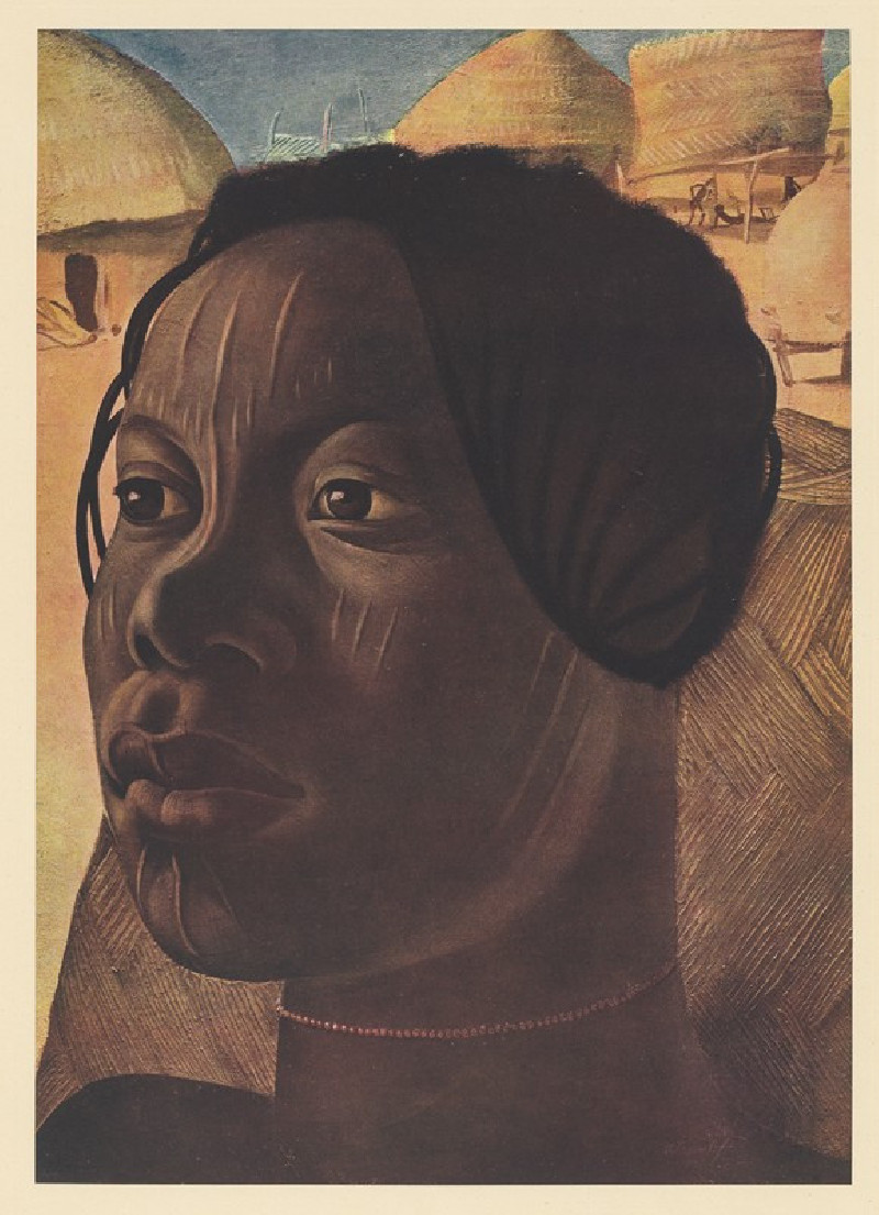 Dessins et peintures d’Afrique pl 31 (1927) reproduction of painting by Alexandre Jacovleff. ALL GICLEE PRINTS