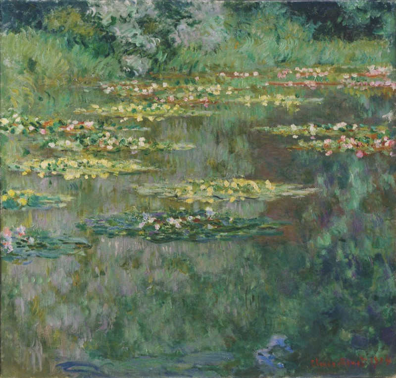 Le Bassin des Nympheas (1904) reproduction of painting by Oscar-Claude Monet. ALL GICLEE PRINTS