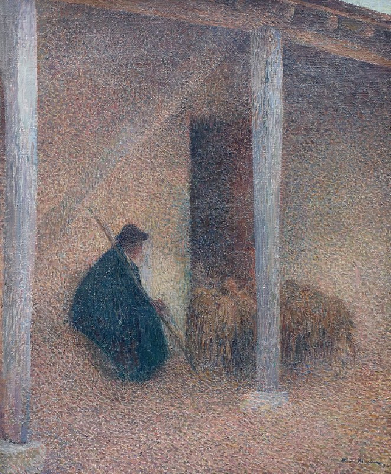 Berger rentrant ses mouton reproduction of painting by Henri Martin. ALL GICLEE PRINTS