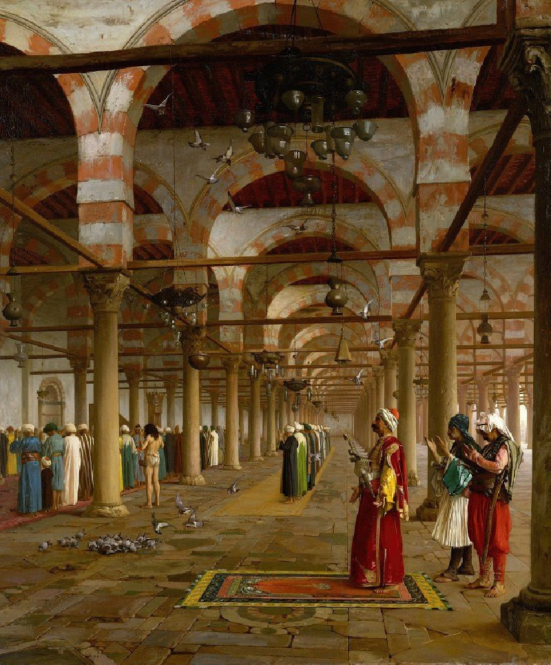 Prayer in the Mosque (1871) reproduction of painting by Jean-Léon Gérôme. ALL GICLEE PRINTS