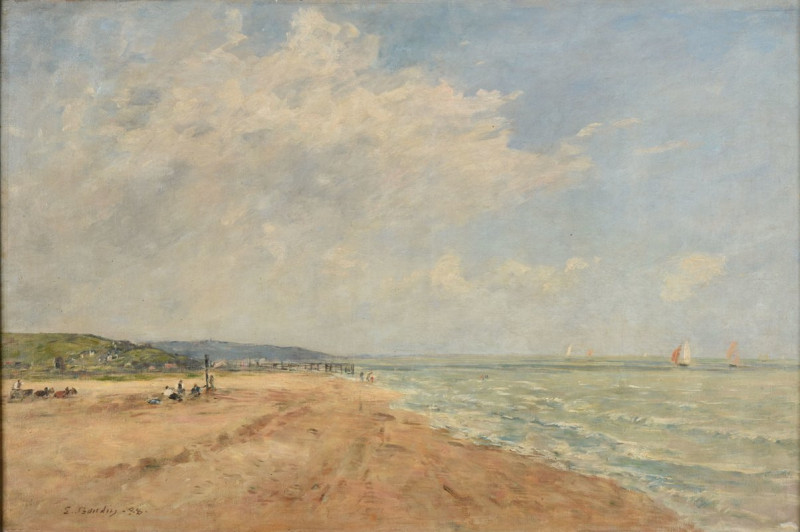 La marée montante (baie de Saint-Valéry) (1888) reproduction of painting by Eugène Boudin. ALL GICLEE PRINTS