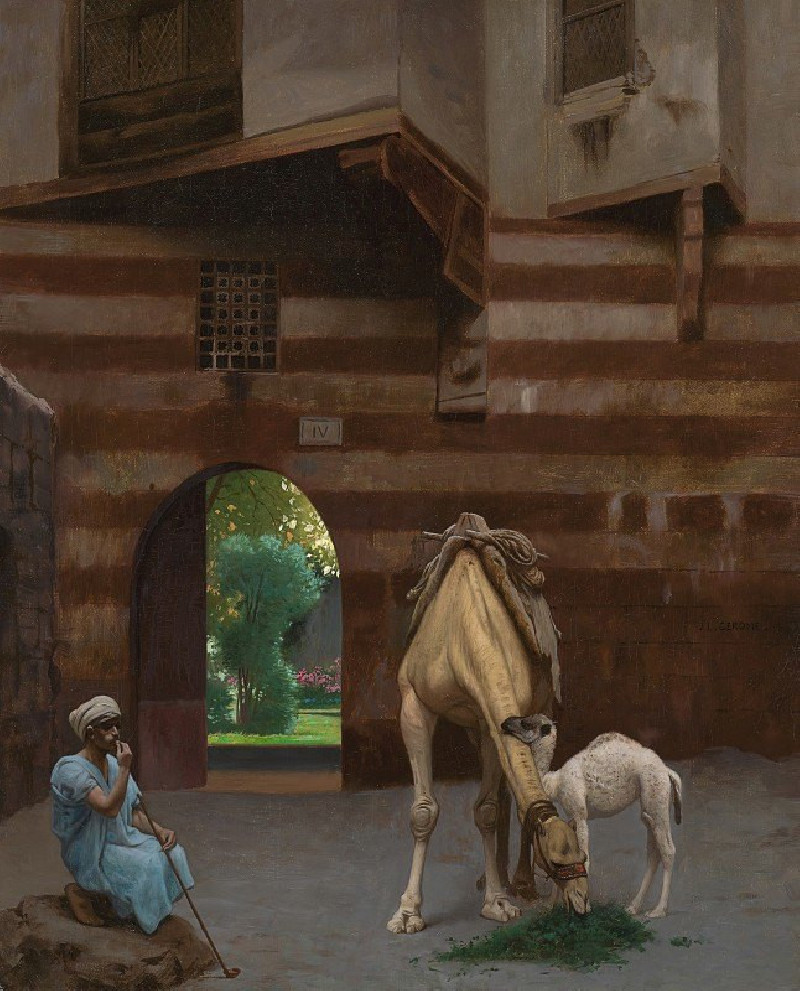 The Camel Driver reproduction of painting by Jean-Léon Gérôme. ALL GICLEE PRINTS