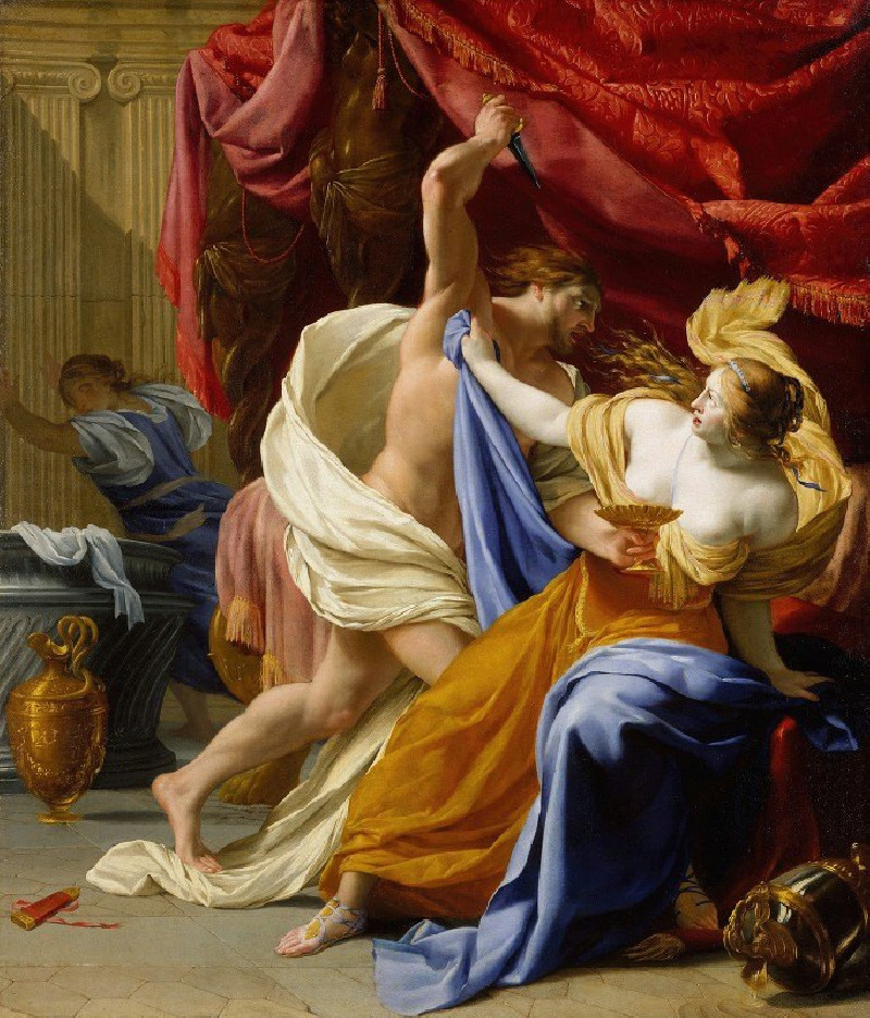 The Rape of Tamar (probably ca. 1640) reproduction of painting by Eustache Le Sueur. ALL GICLEE PRINTS