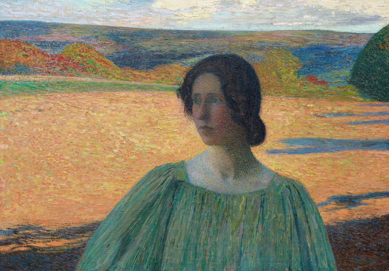 Meditation reproduction of painting by Henri Martin. ALL GICLEE PRINTS