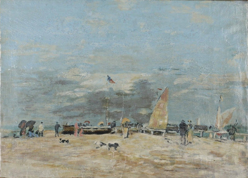 Eugène Boudin reprodukcija Landscape, VISOS REPRODUKCIJOS , paveikslai, reprodukcijos internetu